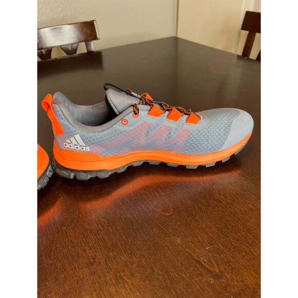 Adidas Men's Vigor TR 6 Trail Running Shoes Grey/Orange ~ Size 10 - Picture 4 of 11